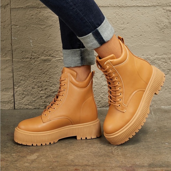 East Lion Corp Platform Combat Boots - Picture 3 of 7